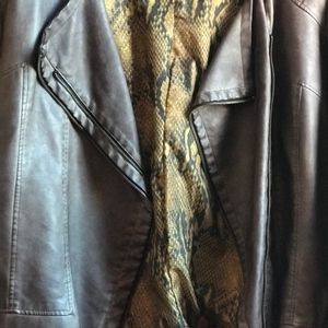 STEVE MADDEN FAUX-LEATHER  MOTO JACKET  2X  NWOT